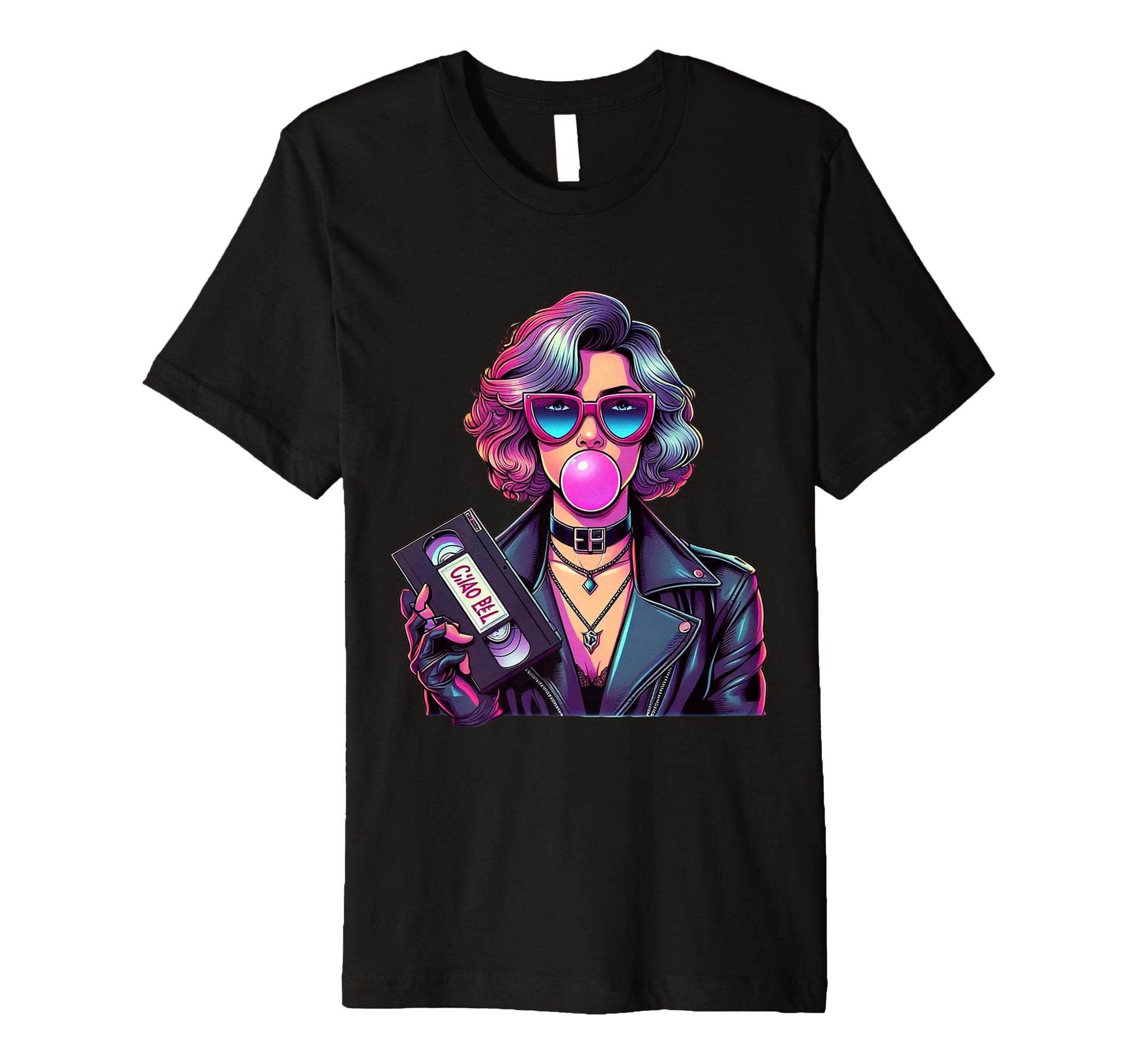 Ciao Bella Pop Culture 80S Synthwave T-Shirt - Graphic Print Men Women - T-Shirt, Sweatshirt, Hoodie