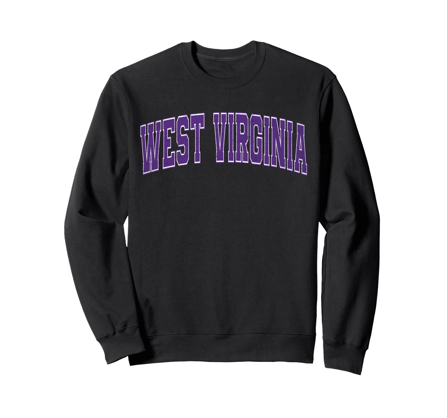 West Virginia Purple Text Sweatshirt - Casual Everyday Wear Unisex - T-Shirt, Sweatshirt, Hoodie
