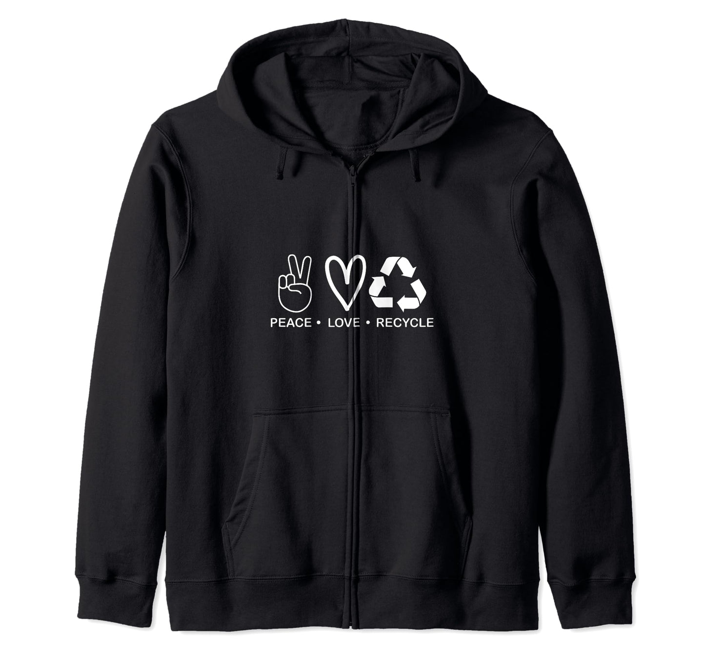 Earth Day M23T Peace Love Recycle Eart Hoodie - Minimalist Print Men Women - T-Shirt, Sweatshirt, Hoodie