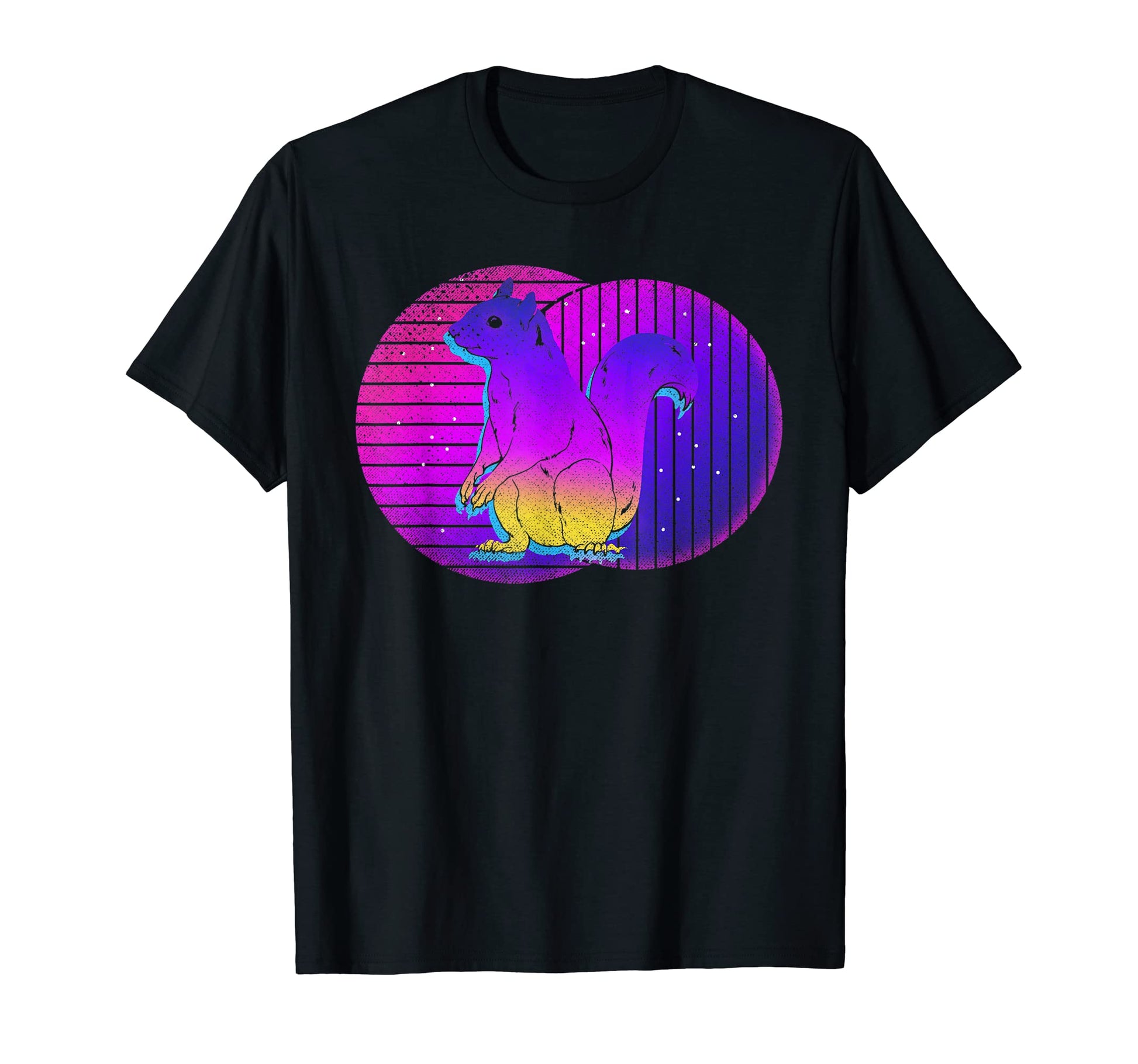 Synthwave Forest Animal Vaporwave T-Shirt - Casual Everyday Wear Unisex - T-Shirt, Sweatshirt, Hoodie