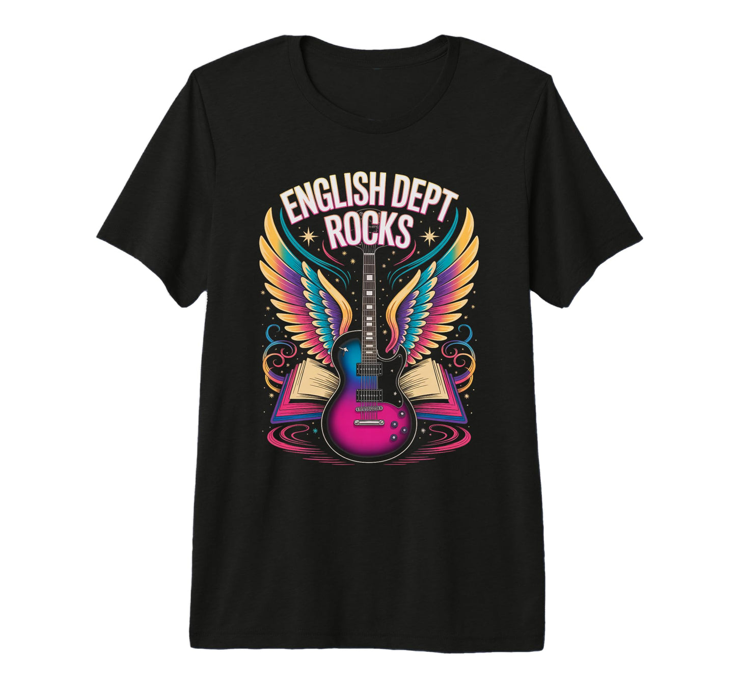 English Dept Rocks Ela Teacher Arts T-Shirt - Custom Art Print Men Women - T-Shirt, Sweatshirt, Hoodie
