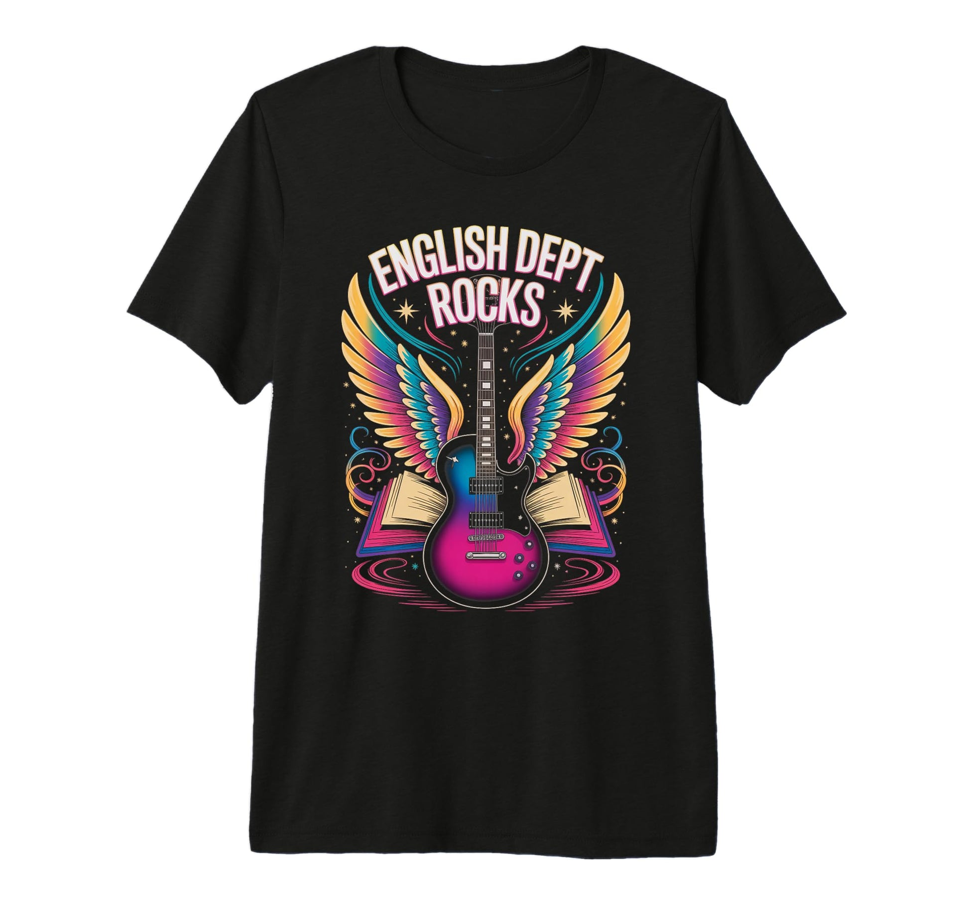 English Dept Rocks Ela Teacher Arts T-Shirt - Custom Art Print Men Women - T-Shirt, Sweatshirt, Hoodie