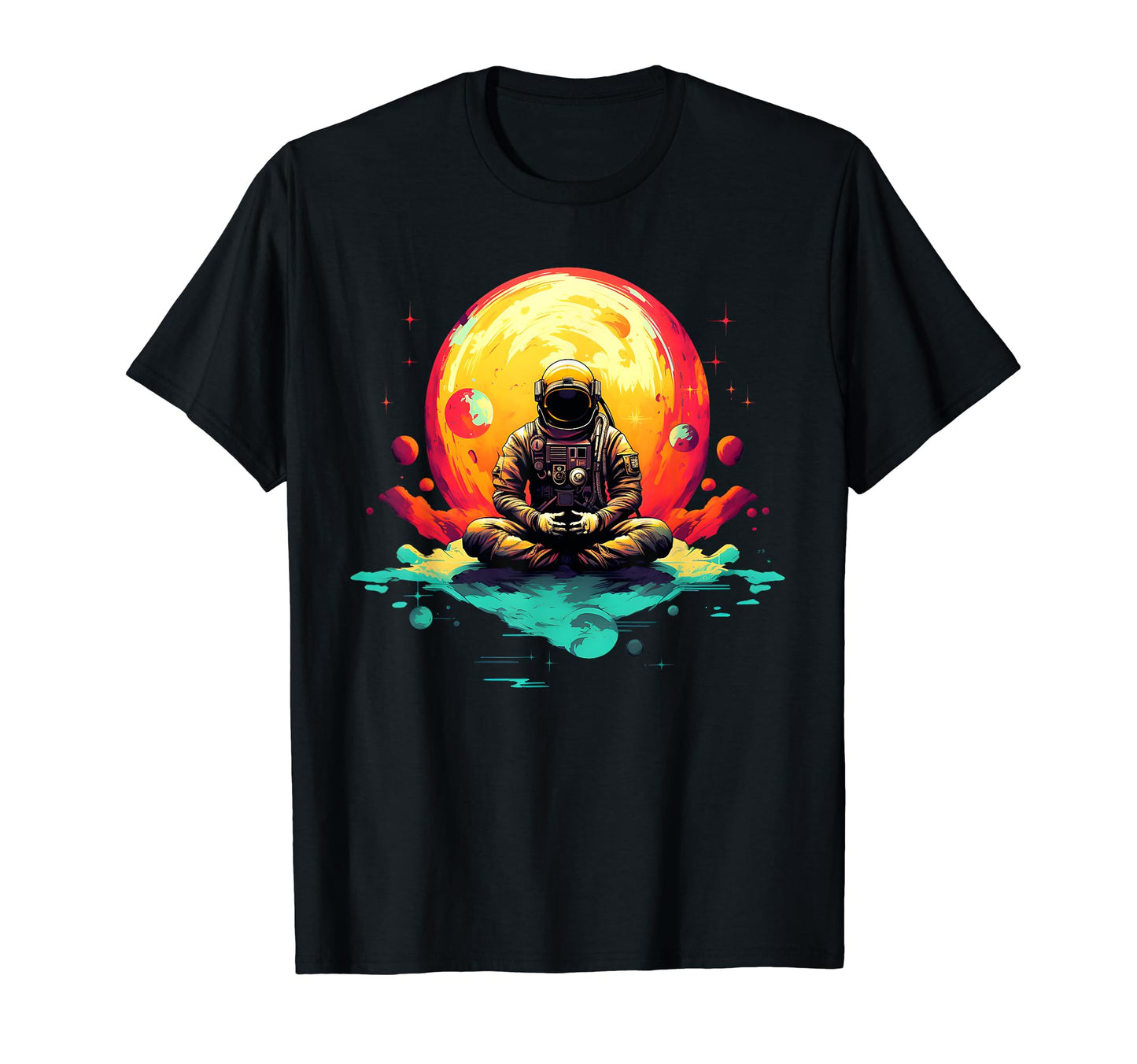 Astronaut Space Distressed 90S Grunge T-Shirt - Fun Novelty Design Unisex - T-Shirt, Sweatshirt, Hoodie