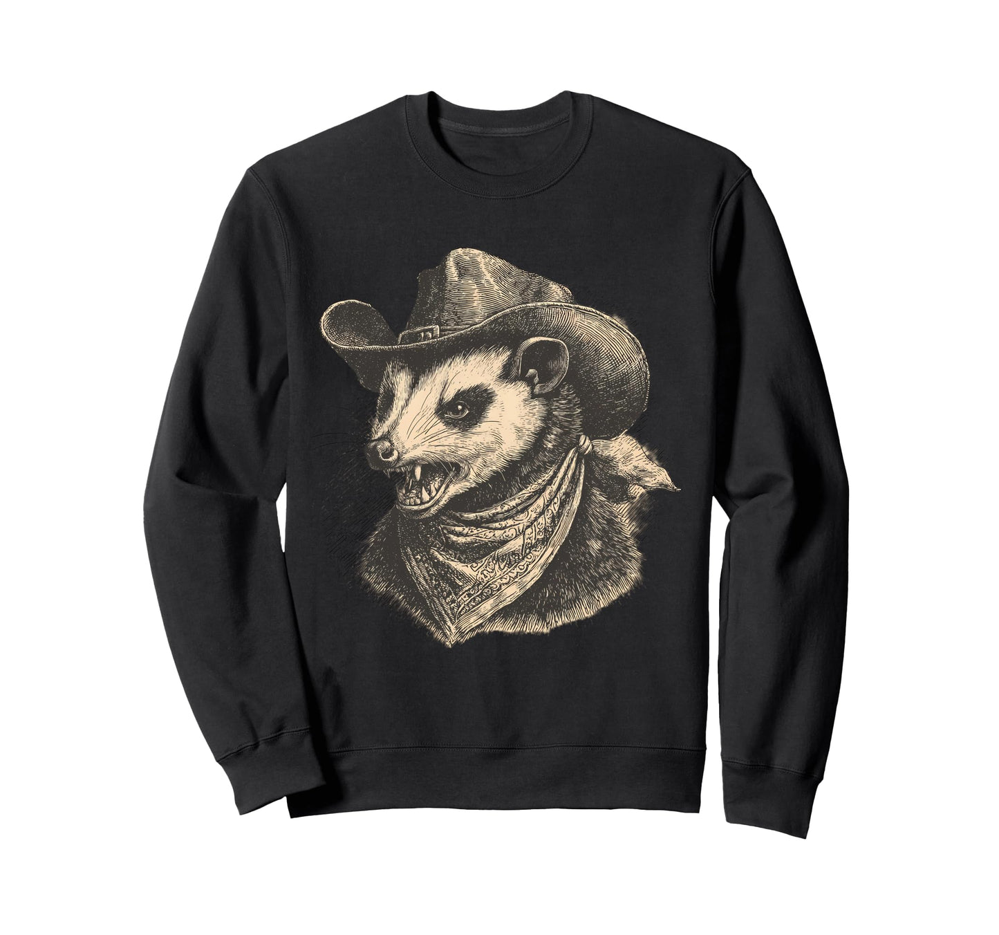 Opossum Cowboy Rodeo Cowgirl Western Sweatshirt - Trendy Graphic Men Women - T-Shirt, Sweatshirt, Hoodie