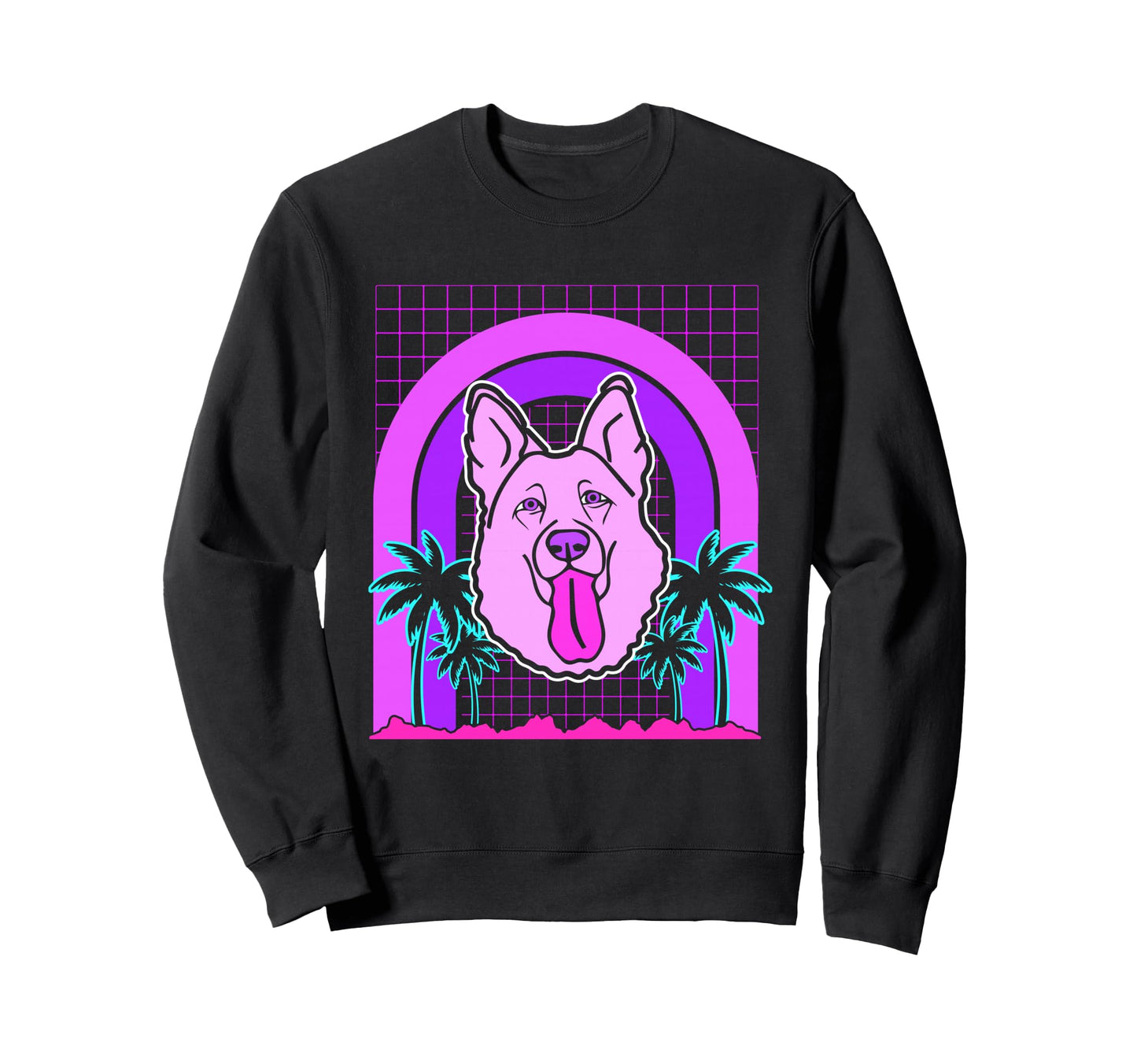 Aesthetic Vaporwave Outfits Tongue Sweatshirt - Unique Graphic for Adults - T-Shirt, Sweatshirt, Hoodie