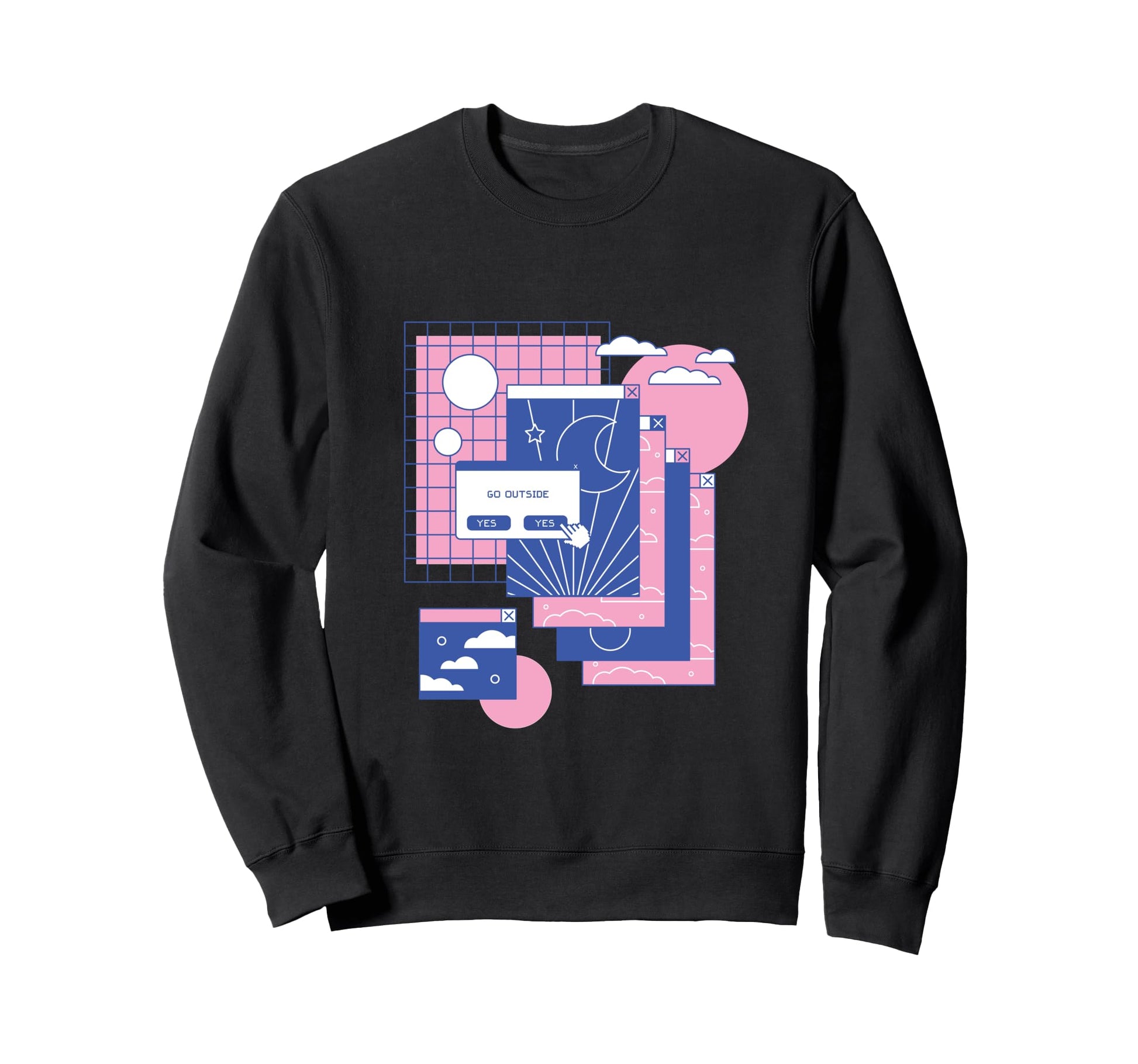 Computer Tabs Japanese Art 80S 90S Sweatshirt - Trendy Graphic for Adults - T-Shirt, Sweatshirt, Hoodie