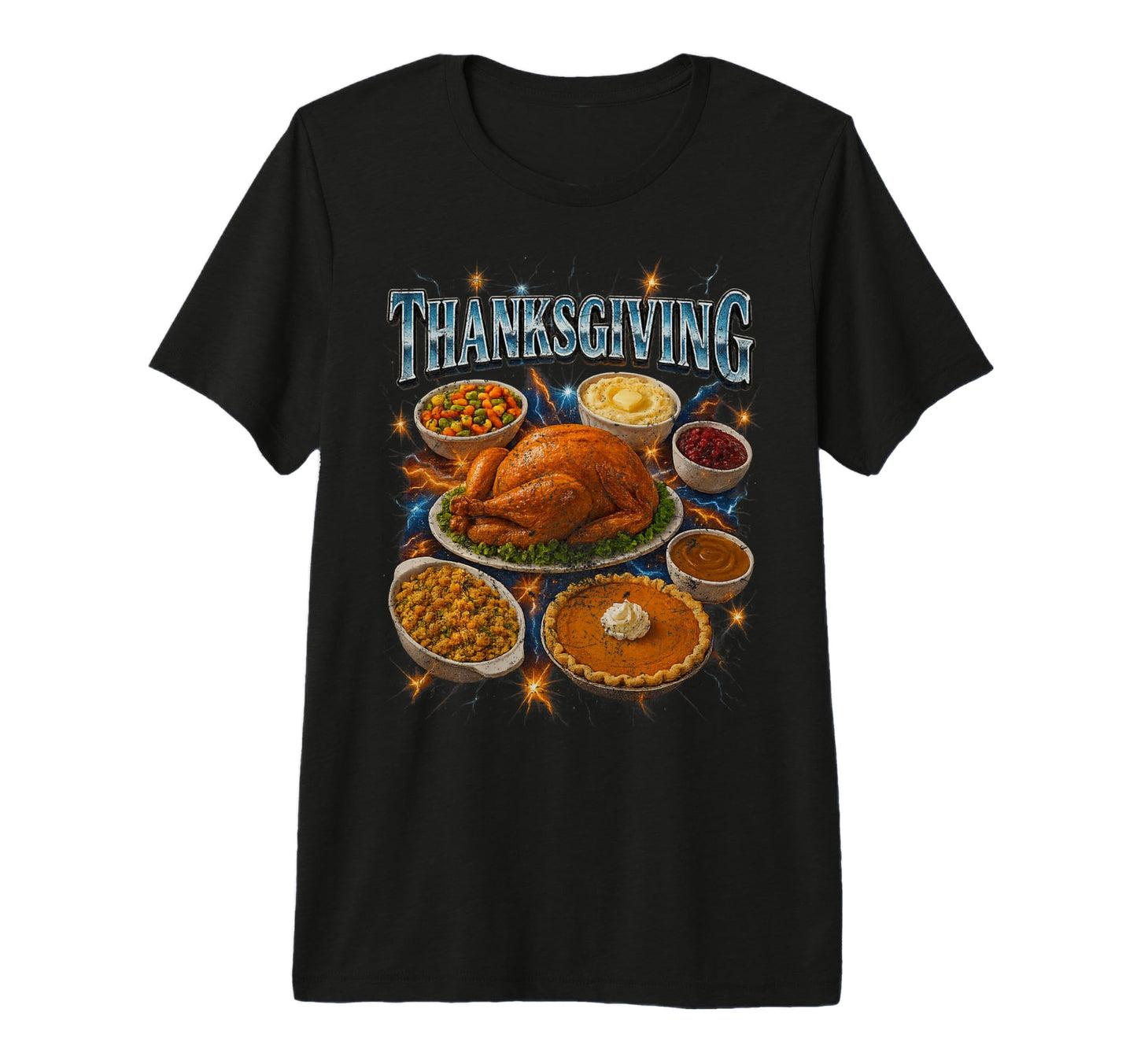 Thanksgiving 90S 2000S Hip Hop T-Shirt - Fun Novelty Design Men Women - T-Shirt, Sweatshirt, Hoodie