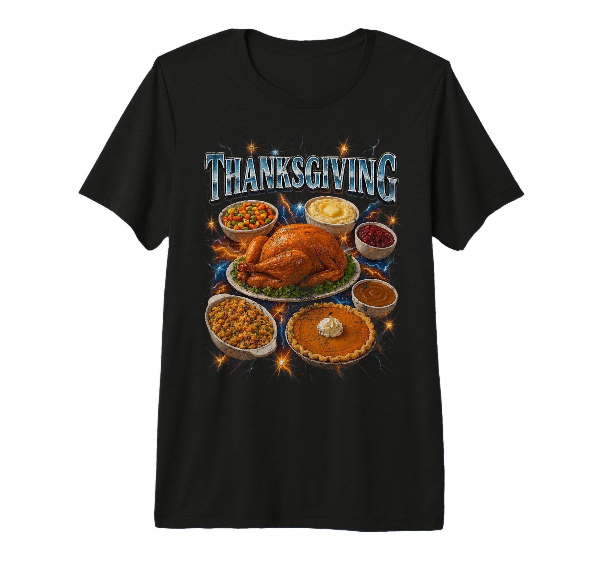 Thanksgiving 90S 2000S Hip Hop T-Shirt - Fun Novelty Design Men Women - T-Shirt, Sweatshirt, Hoodie