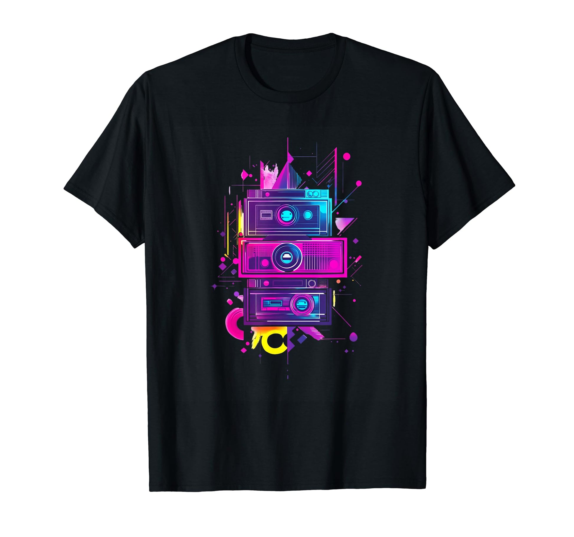 Colorful Camera Art Technology T-Shirt - Aesthetic Graphic Men Women - T-Shirt, Sweatshirt, Hoodie