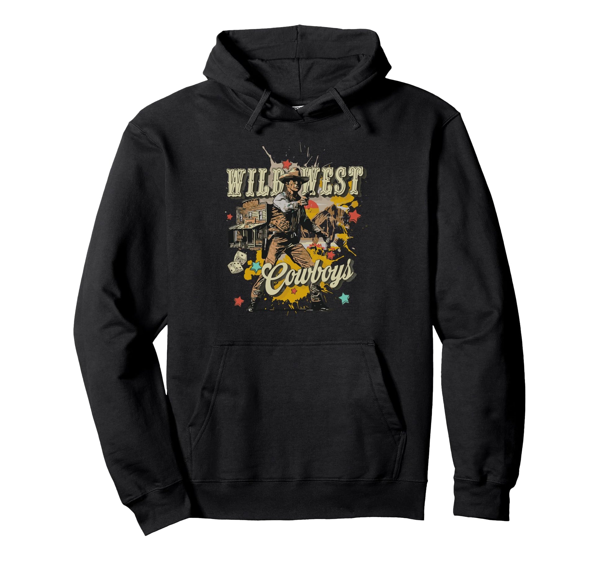 Texas Cowboys American Wild West Hoodie - Trendy Graphic for Adults - T-Shirt, Sweatshirt, Hoodie