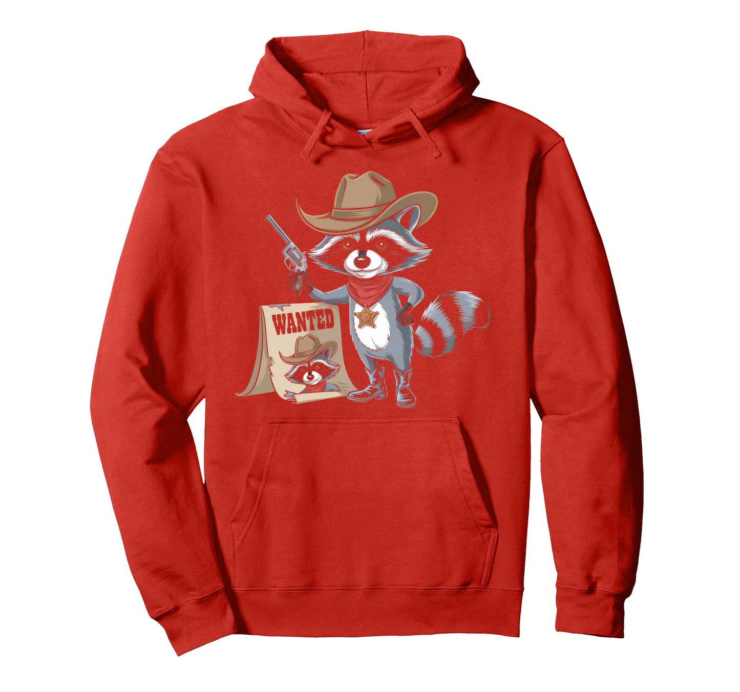 Raccoon 90S Country Music Western Cowboy Hoodie - Graphic Print Men Women - T-Shirt, Sweatshirt, Hoodie