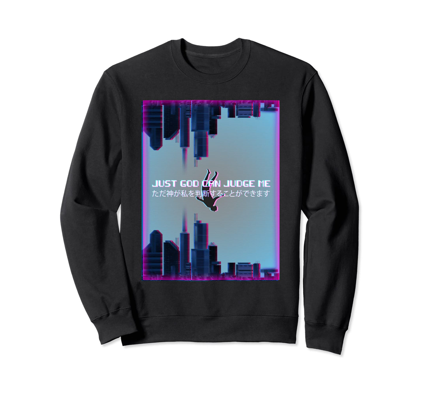 Just God Can Judce Me Aesthetic Sweatshirt - Novelty Apparel for Adults - T-Shirt, Sweatshirt, Hoodie