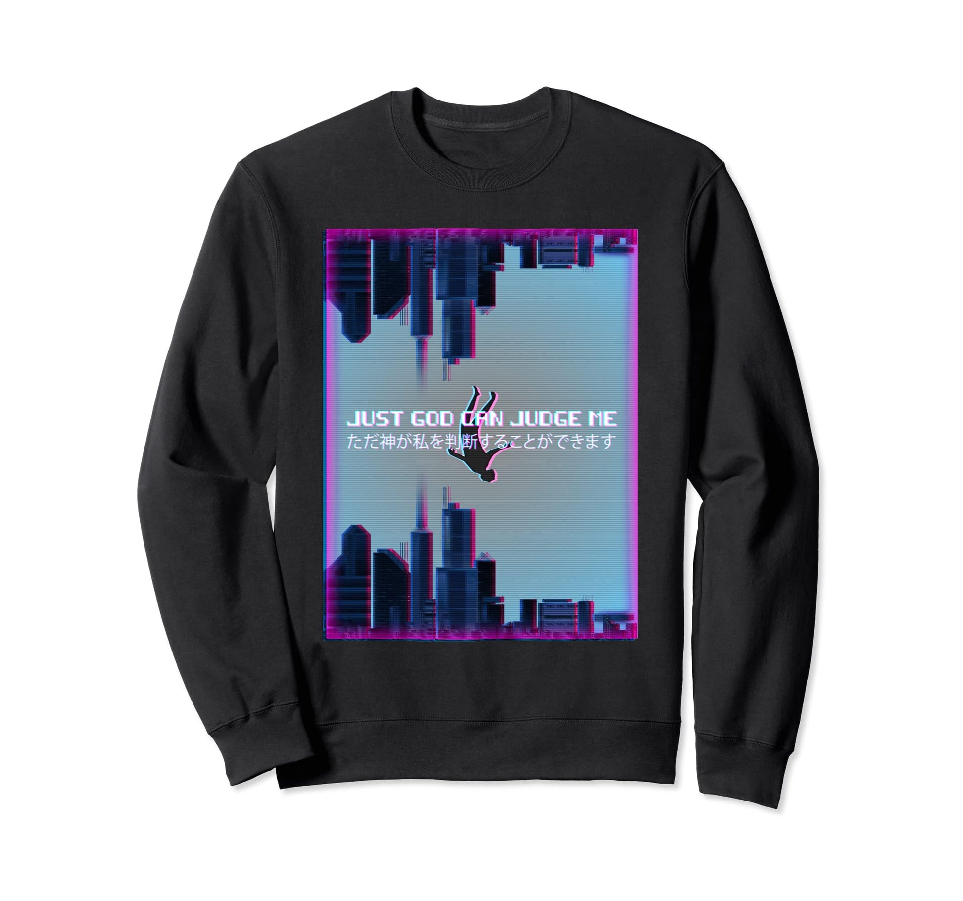 Just God Can Judce Me Aesthetic Sweatshirt - Novelty Apparel for Adults - T-Shirt, Sweatshirt, Hoodie