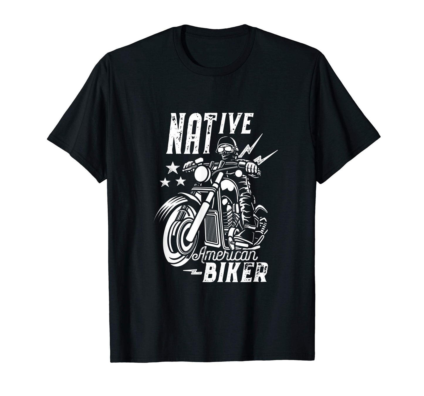 Native American Indian Biker T-Shirt - Unique Graphic for Adults - T-Shirt, Sweatshirt, Hoodie