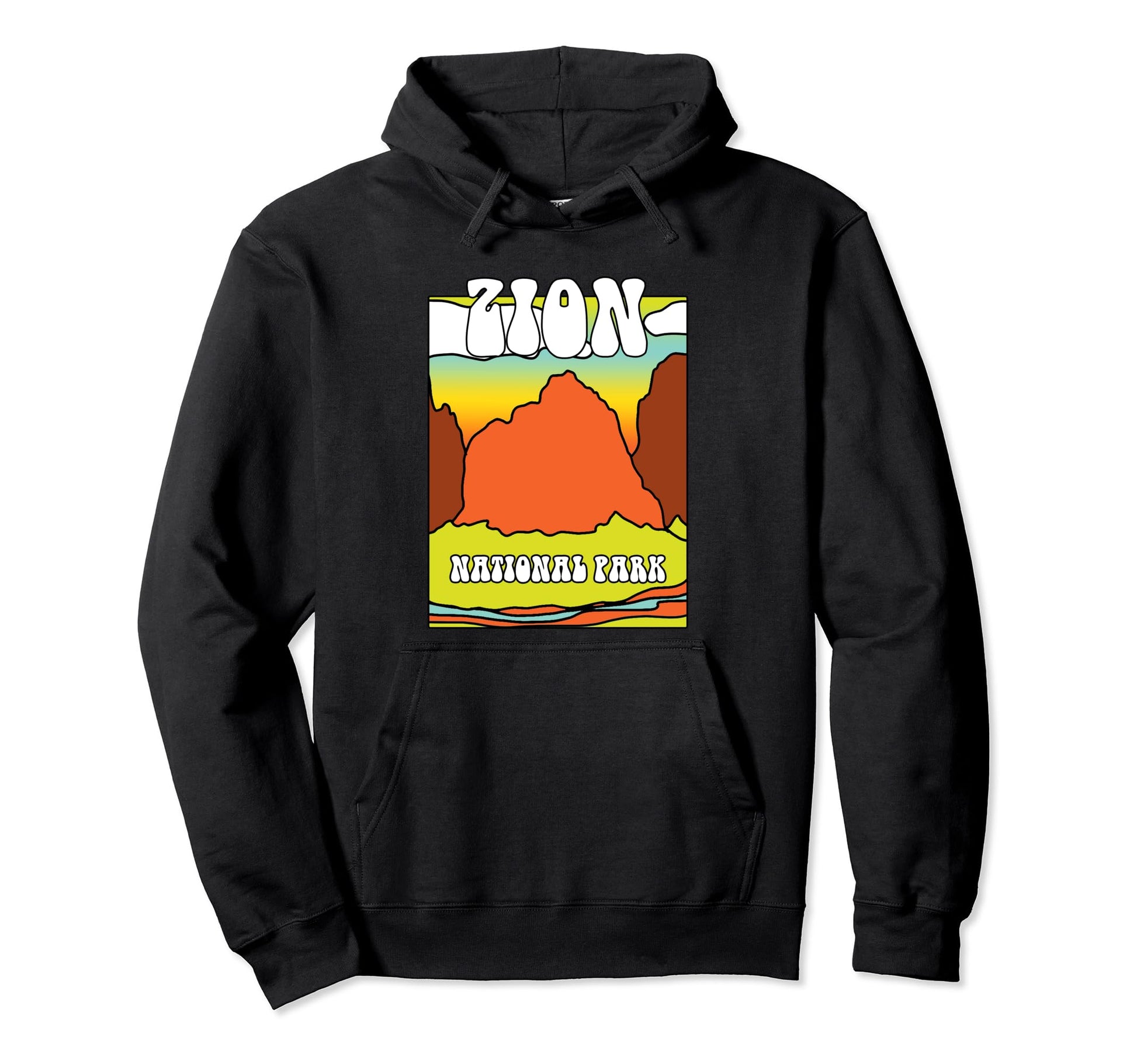 Zion National Park Souvenir Mountain Hoodie - Novelty Apparel for Adults - T-Shirt, Sweatshirt, Hoodie