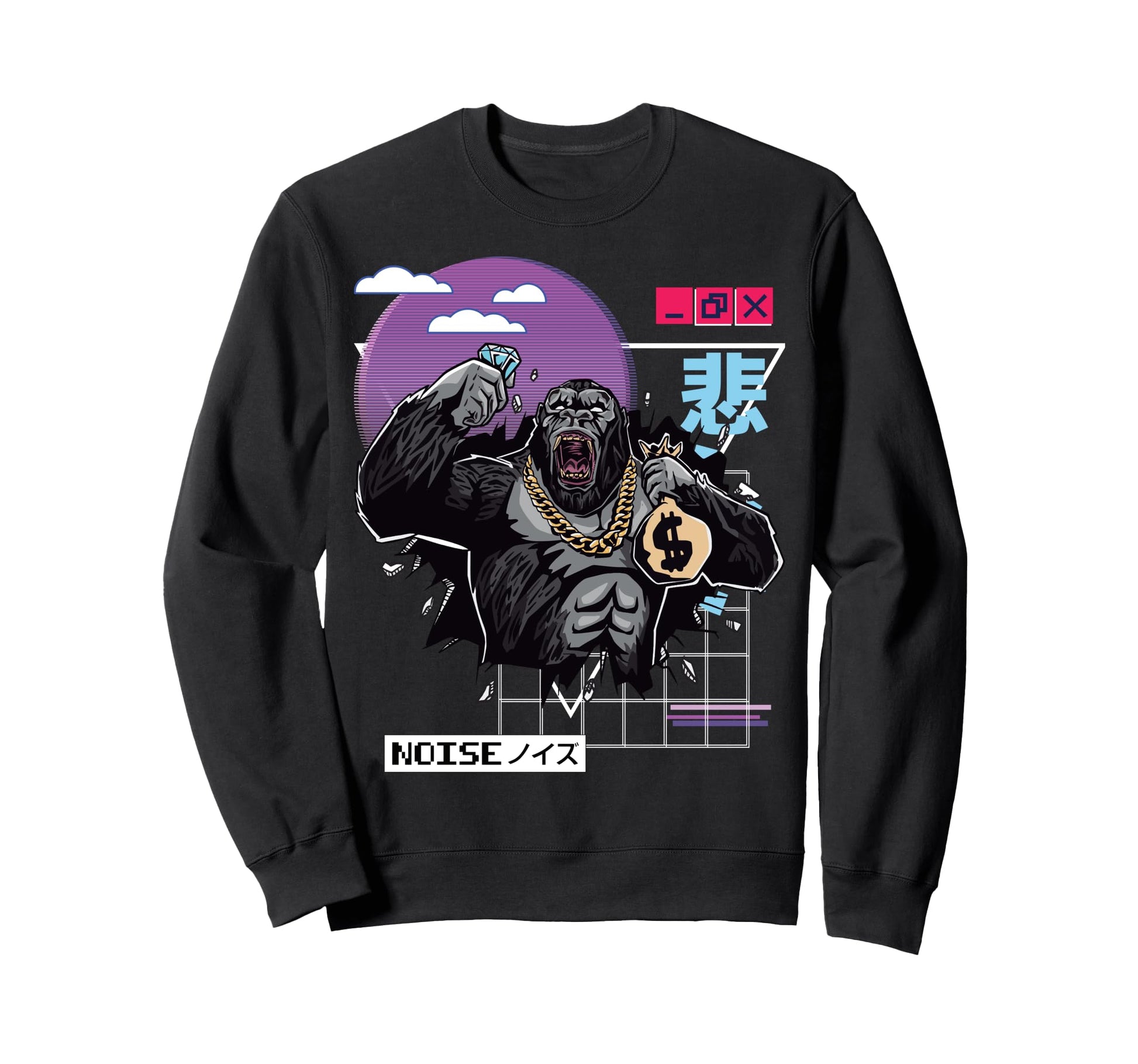 Vaporwave Kawaii Aesthetic Sweatshirt - Aesthetic Graphic for Adults - T-Shirt, Sweatshirt, Hoodie