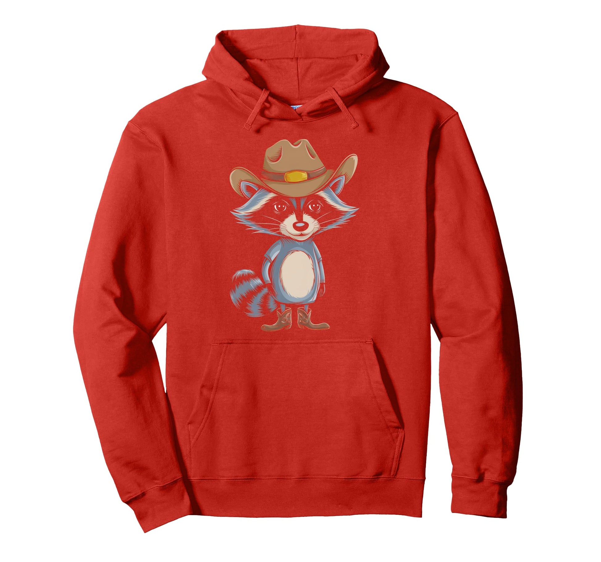 Raccoon 90S Country Music Western Cowboy Hoodie - Custom Art Print Unisex - T-Shirt, Sweatshirt, Hoodie