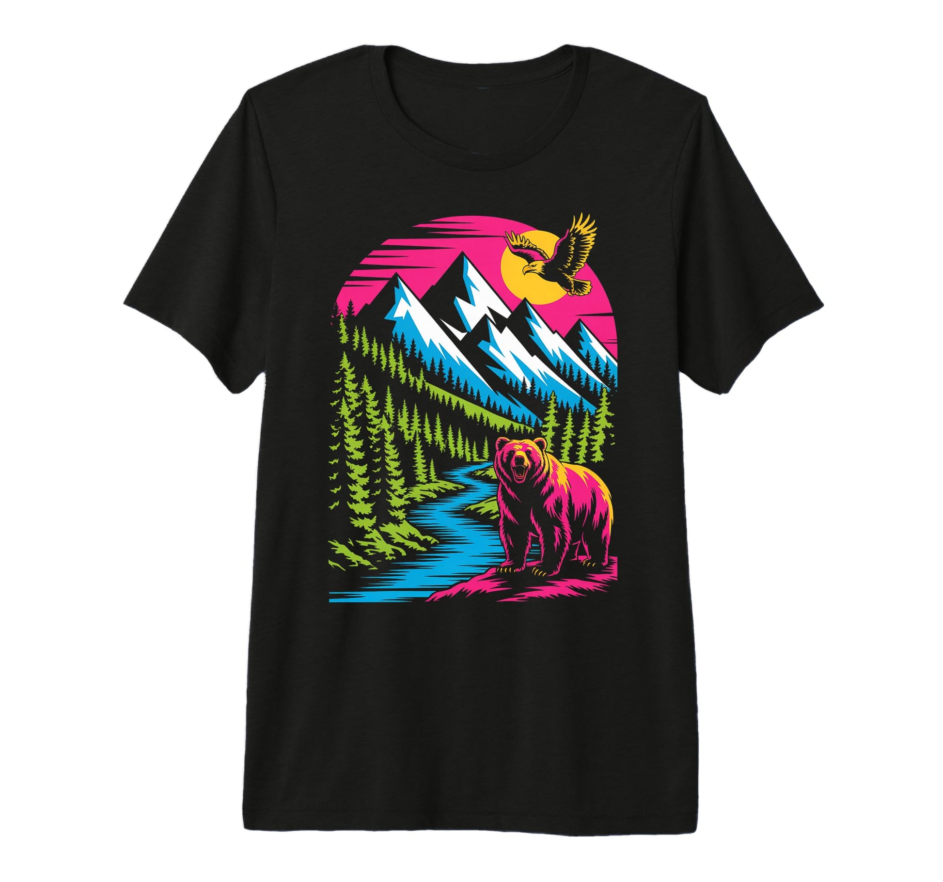 Camping Nature Lover 90S Tri Blend T-Shirt - Unique Graphic Unisex - T-Shirt, Sweatshirt, Hoodie
