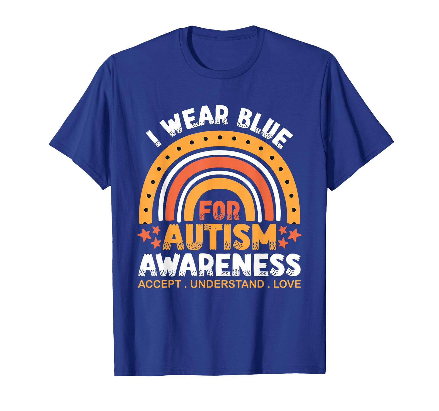 I Wear Blue Autism Awareness T-Shirt - Custom Art Print for Adults - T-Shirt, Sweatshirt, Hoodie