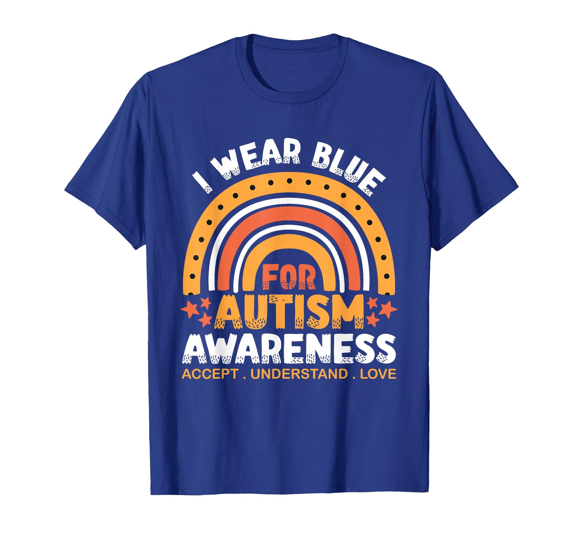 I Wear Blue Autism Awareness T-Shirt - Custom Art Print for Adults - T-Shirt, Sweatshirt, Hoodie