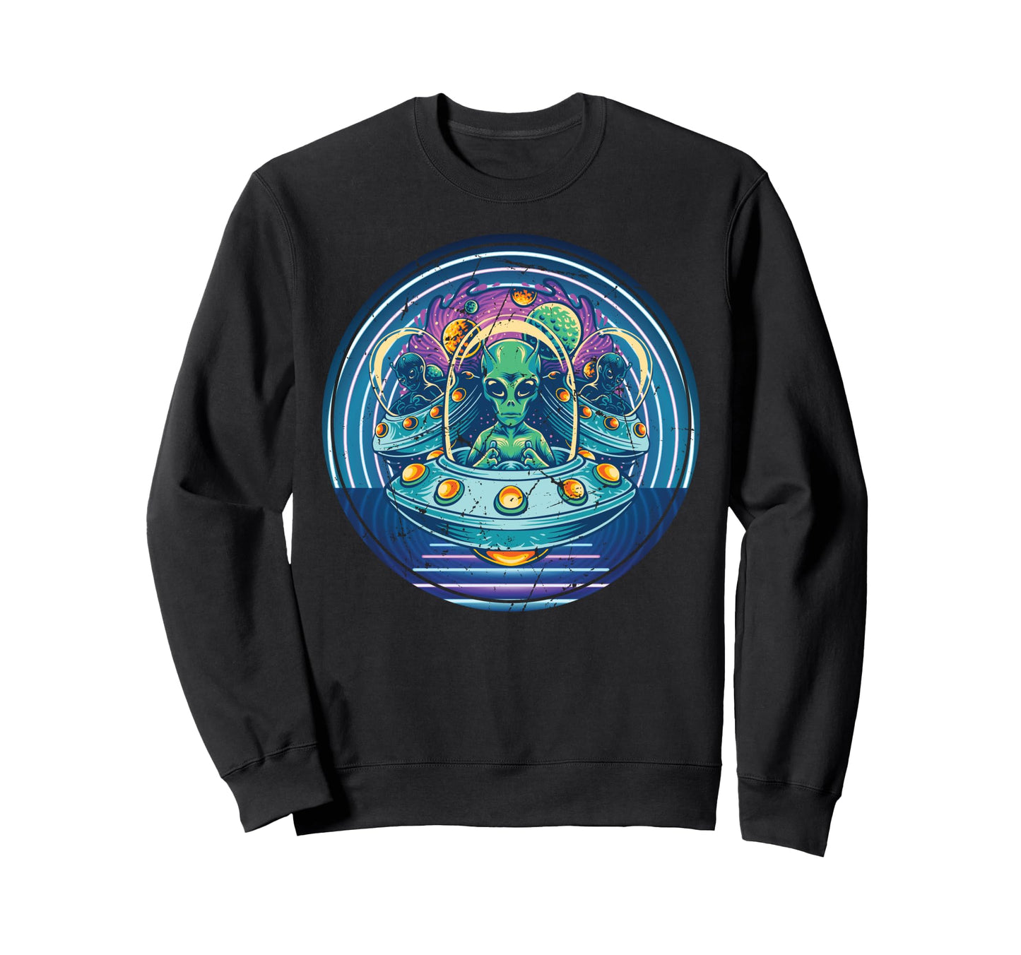 Aliens Indie Aesthetic Vaporwave Sweatshirt - Aesthetic Graphic Men Women - T-Shirt, Sweatshirt, Hoodie
