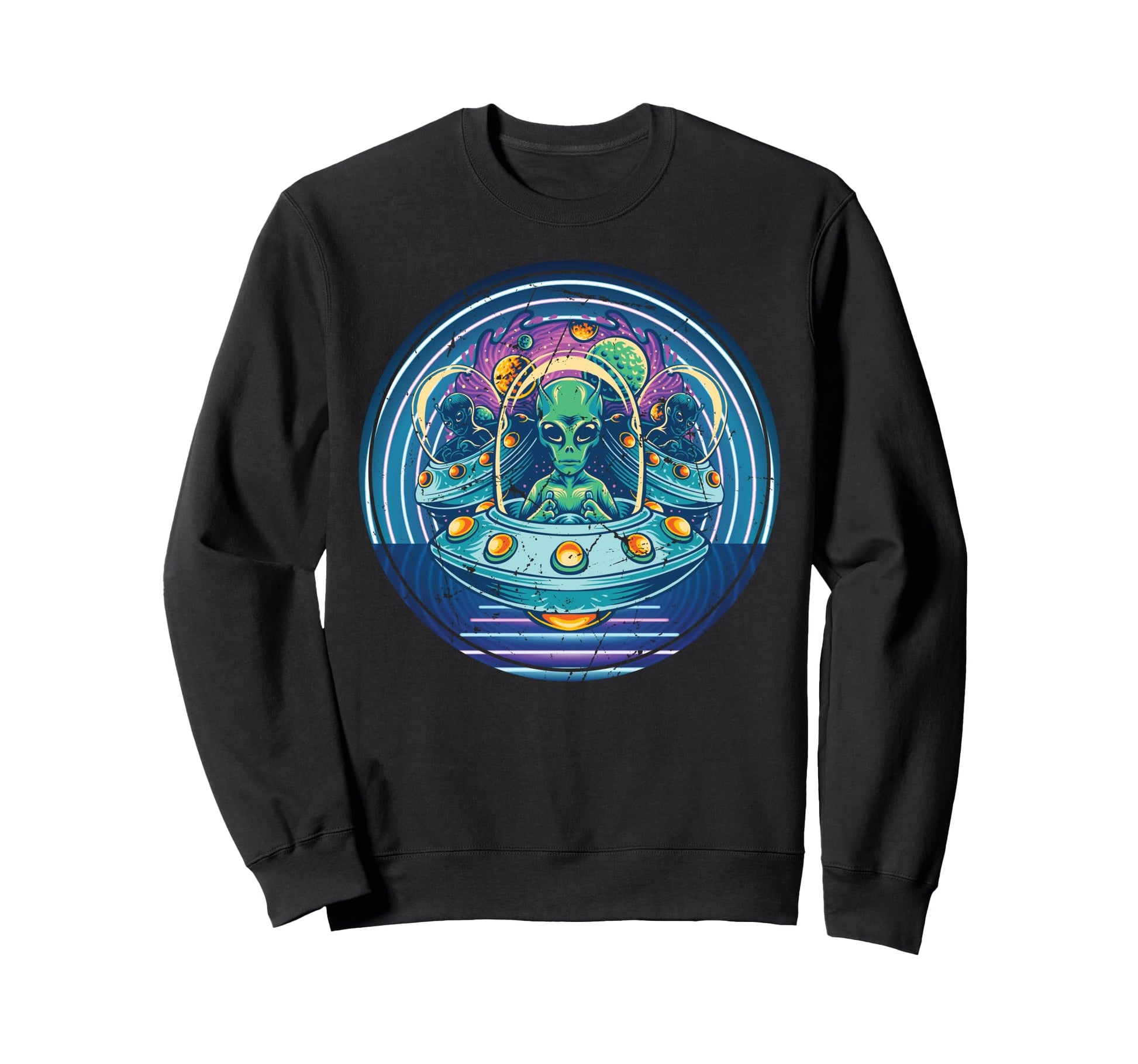 Aliens Indie Aesthetic Vaporwave Sweatshirt - Aesthetic Graphic Men Women - T-Shirt, Sweatshirt, Hoodie