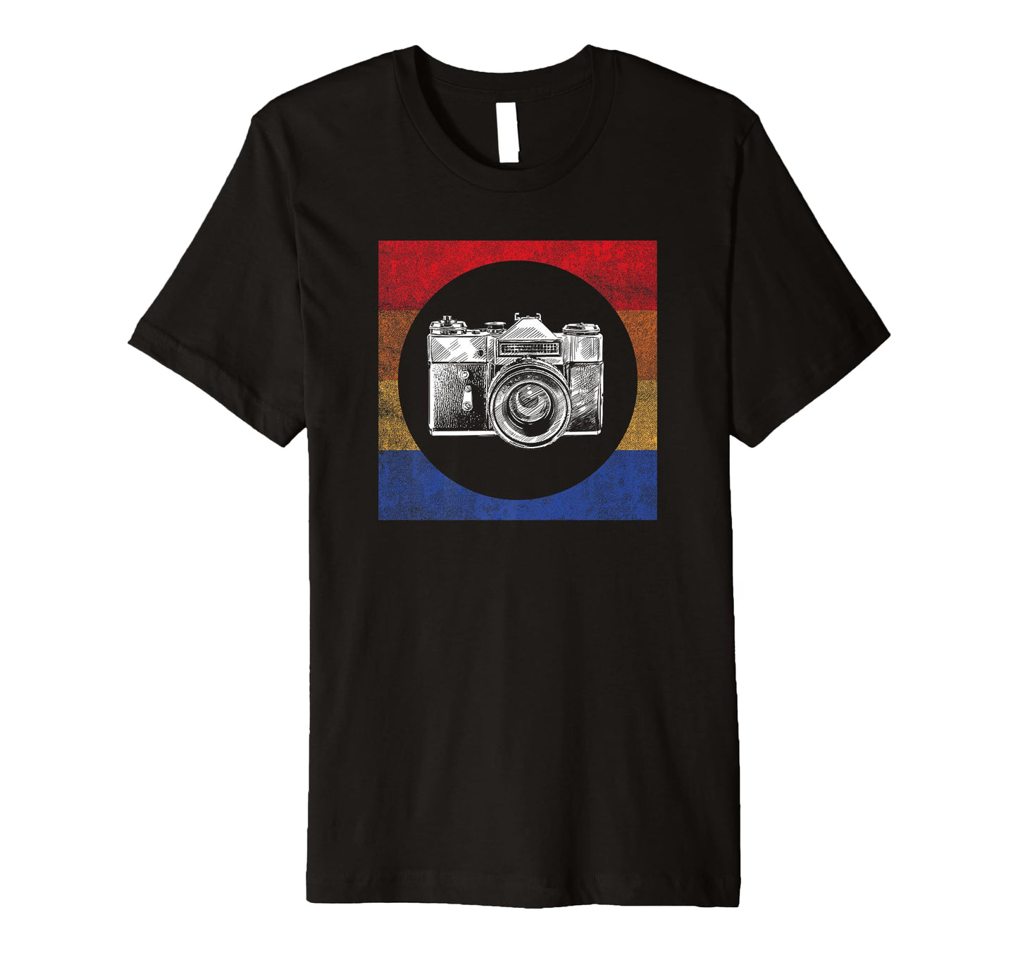 Trendy Camera Sketch Rainbow T-Shirt - Aesthetic Graphic Unisex - T-Shirt, Sweatshirt, Hoodie