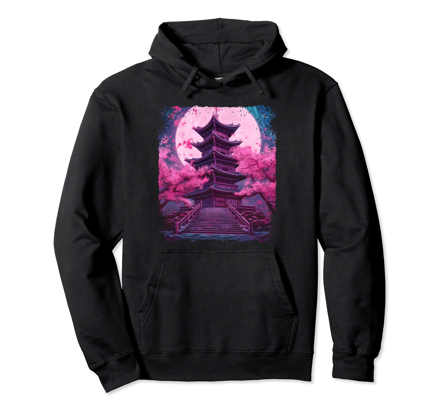 Aesthetic Cherry Blossom Sakura Hoodie - Fun Novelty Design for Adults - T-Shirt, Sweatshirt, Hoodie