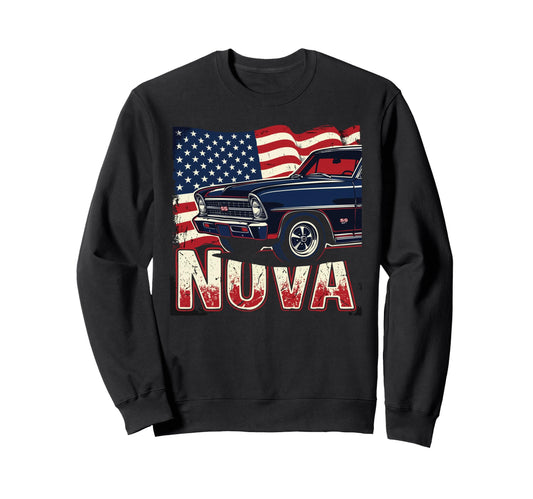 1966 1967 Nova Ss Patriotic Sweatshirt - Minimalist Print for Adults - T-Shirt, Sweatshirt, Hoodie
