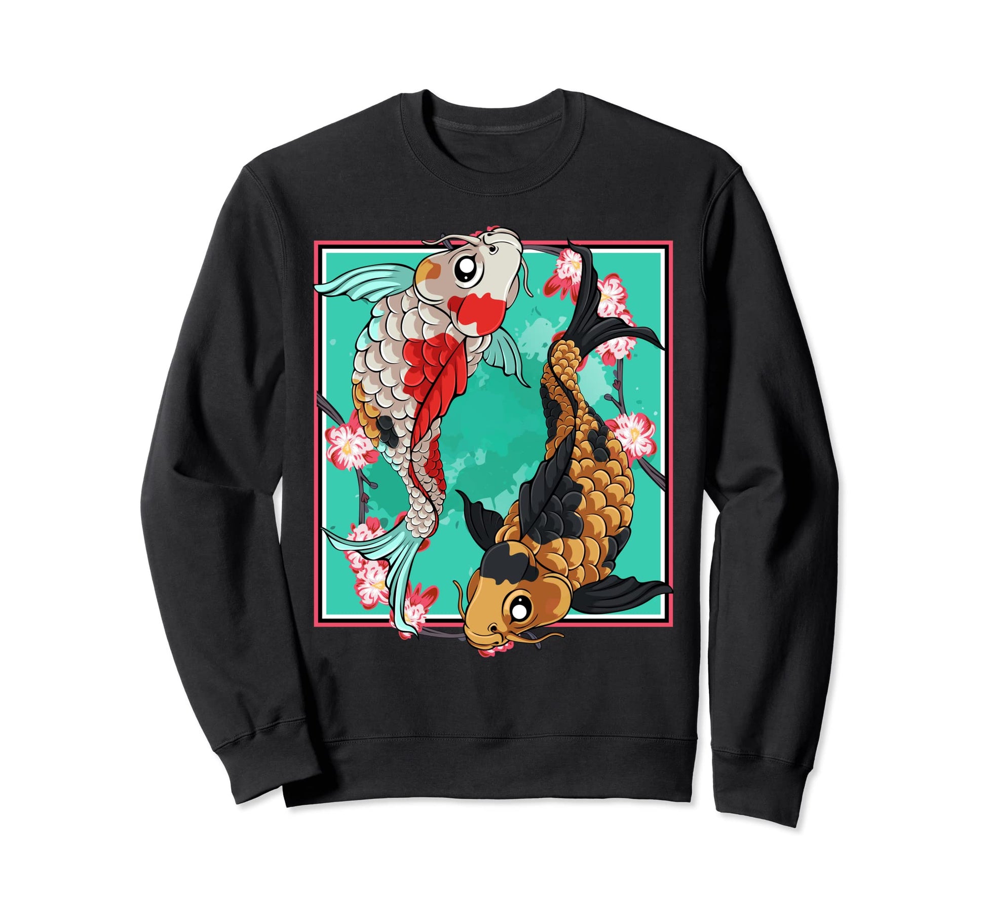 Japanese Aesthetic Koi Carp Sweatshirt - Streetwear Style Men Women - T-Shirt, Sweatshirt, Hoodie