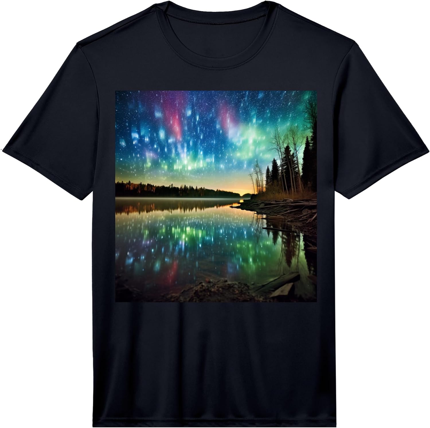 Auroa Borealis Merch by HH River's Travel Gifts - Adult & Kids T-Shirts, Sweatshirts & Hoodies apparel design preview 1