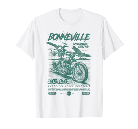 Bonneville Salt Flats Motorcycle T-Shirt - Trendy Graphic for Adults - T-Shirt, Sweatshirt, Hoodie