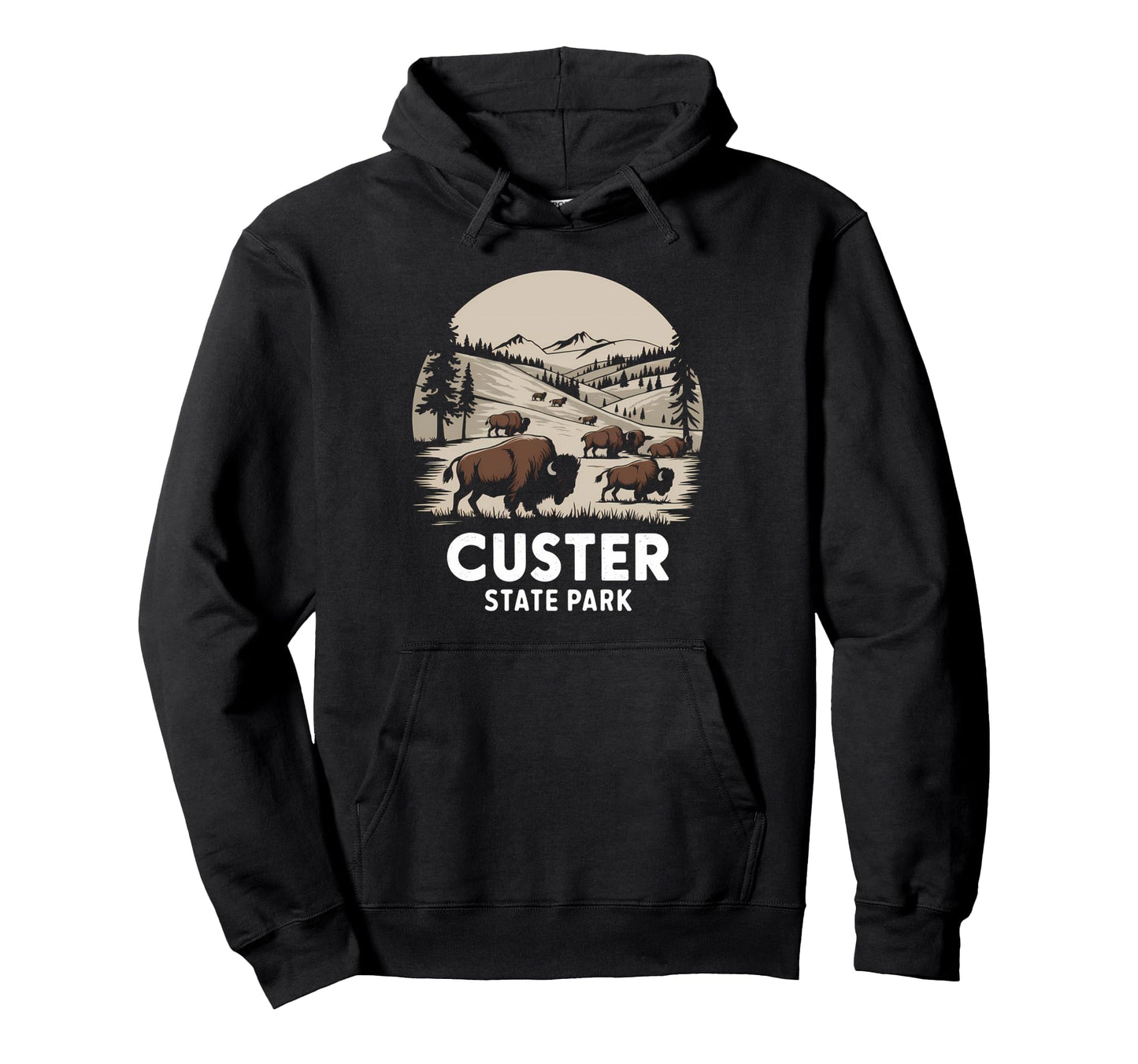 Custer State Park South Dakota American Hoodie - Unique Graphic for Adults - T-Shirt, Sweatshirt, Hoodie