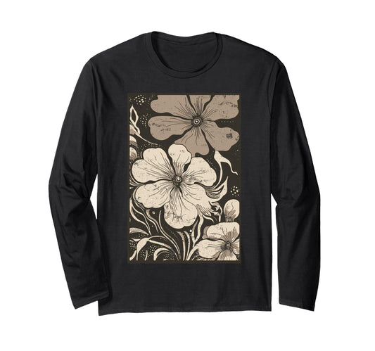 Bohobloom Vibe Boho Art Floral Hoodie - Fun Novelty Design Unisex - T-Shirt, Sweatshirt, Hoodie