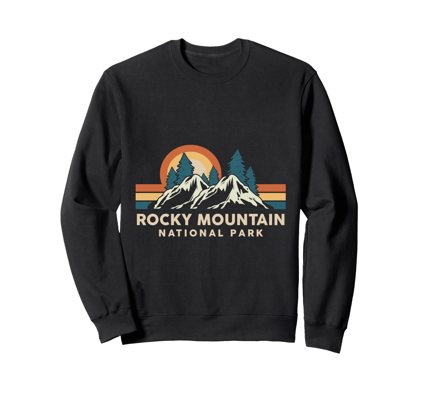 Rocky Mountain National Park Colorado Sweatshirt - Custom Art Print Unisex - T-Shirt, Sweatshirt, Hoodie