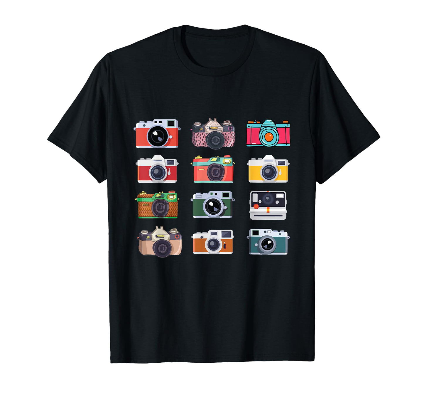 Camera Tourism Equipment Globe Trotters T-Shirt - Minimalist Print Unisex - T-Shirt, Sweatshirt, Hoodie