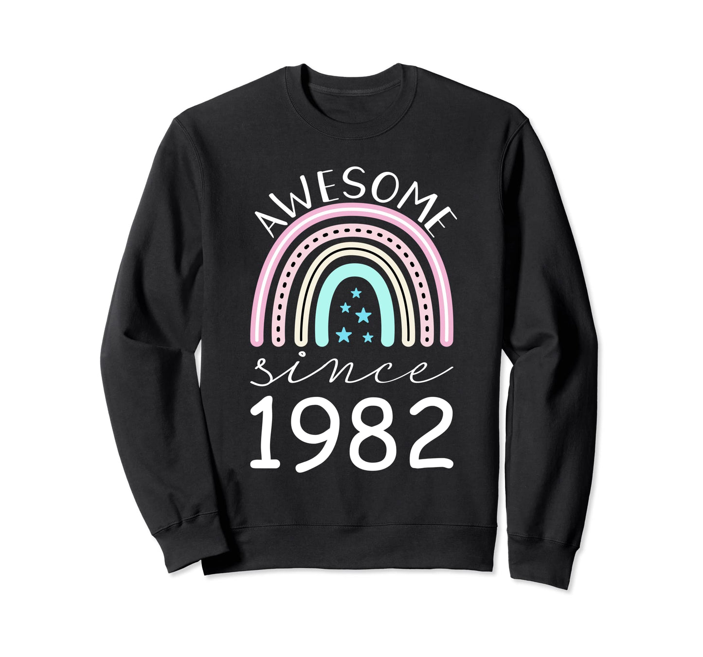 Awesome Since 1982 40Th Birthday Sweatshirt - Aesthetic Graphic for Adults - T-Shirt, Sweatshirt, Hoodie