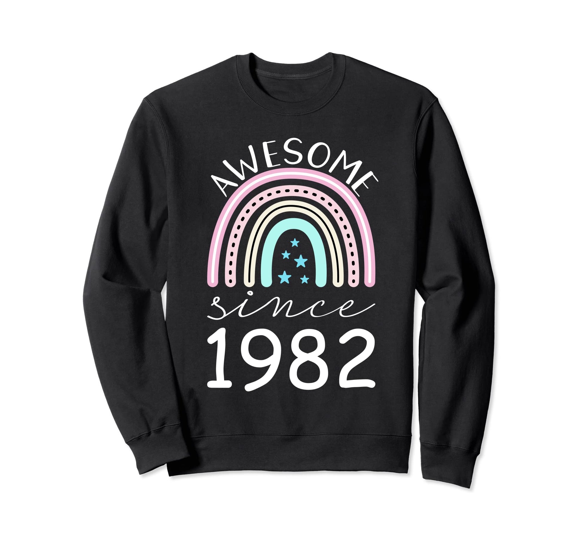 Awesome Since 1982 40Th Birthday Sweatshirt - Aesthetic Graphic for Adults - T-Shirt, Sweatshirt, Hoodie