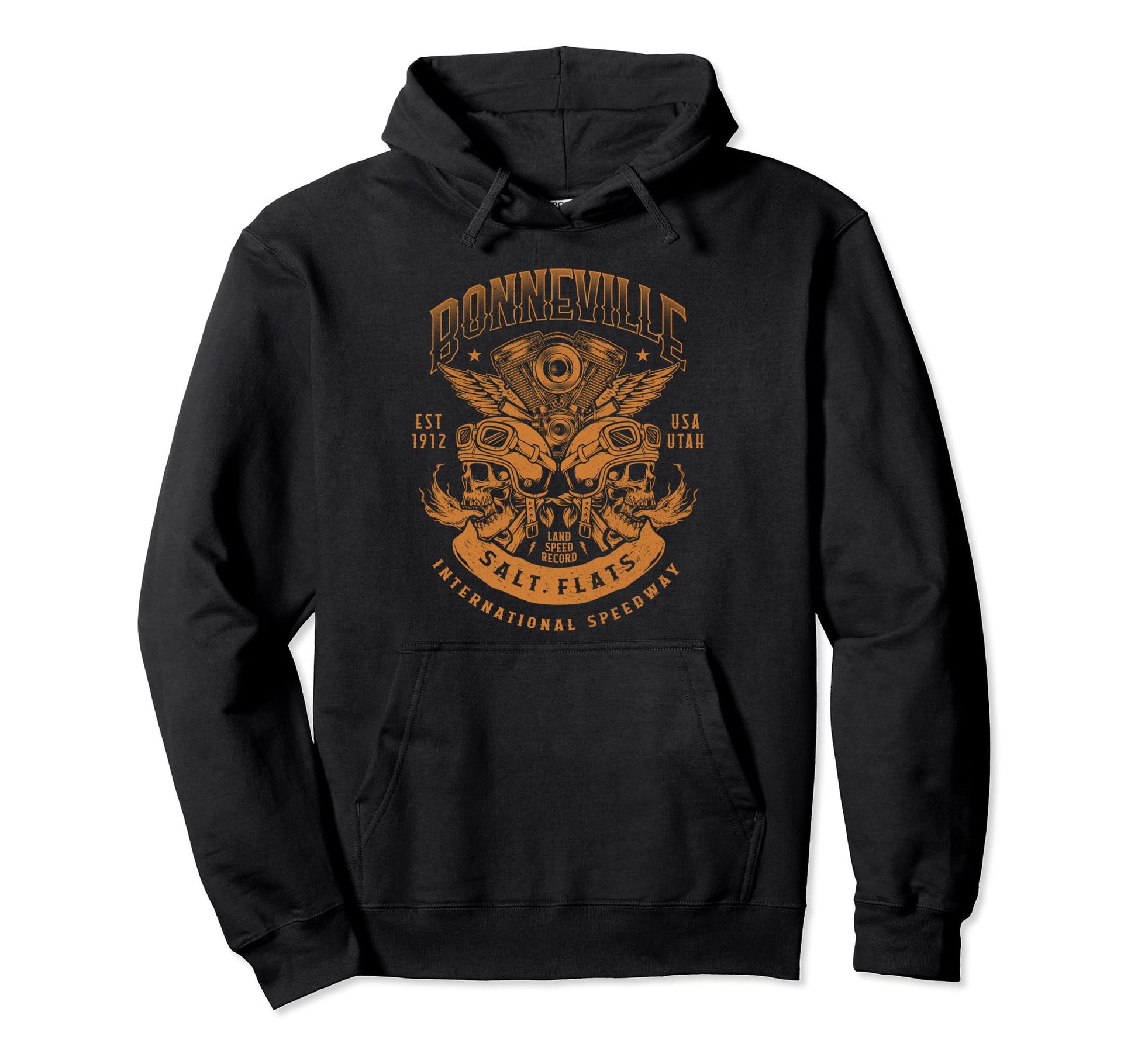Bonneville Salt Flats Motorcycle Racing Hoodie - Minimalist Print Unisex - T-Shirt, Sweatshirt, Hoodie