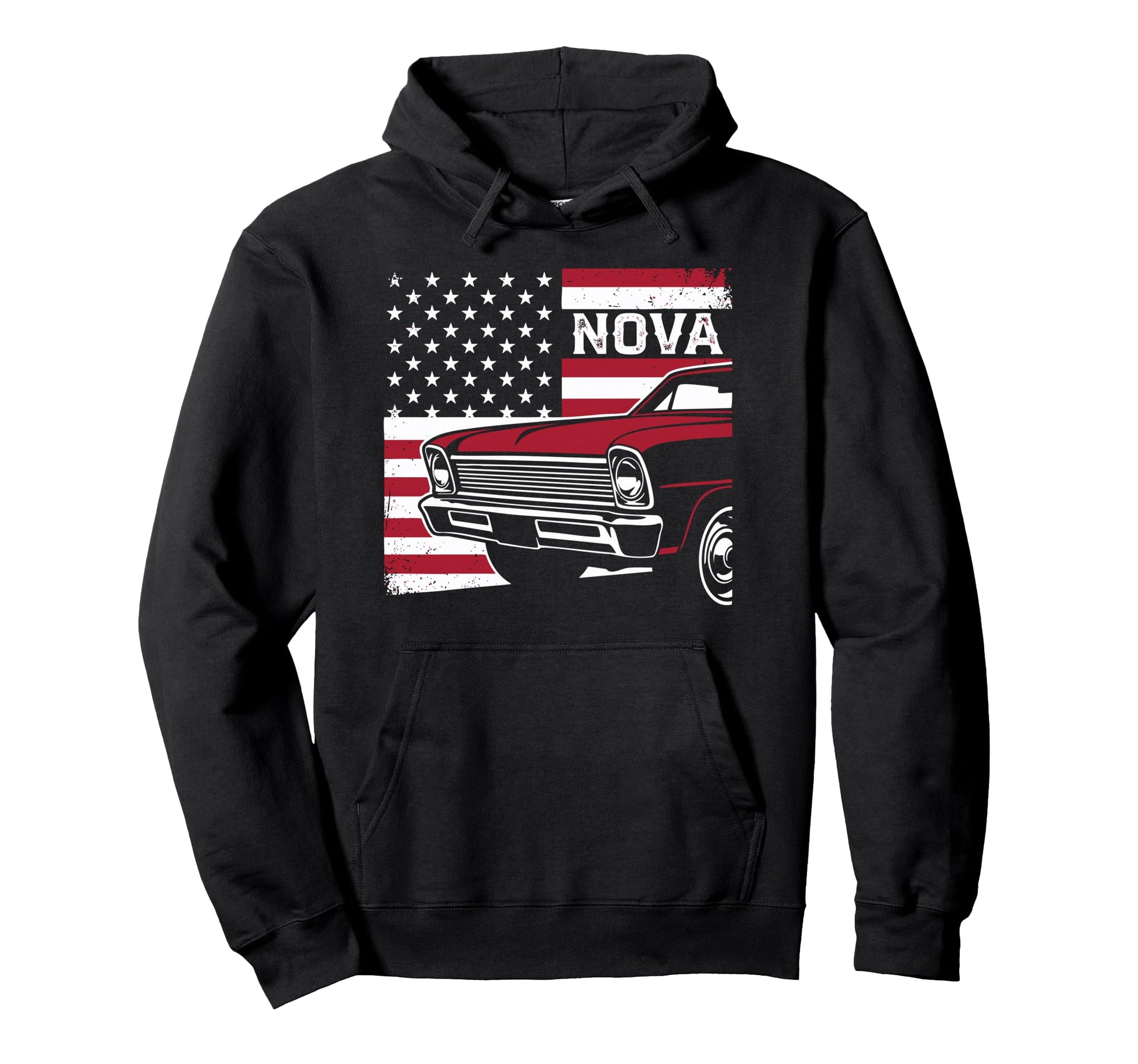 1966 1967 Nova Ss Patriotic Usa Flag Hoodie - Unique Graphic Men Women - T-Shirt, Sweatshirt, Hoodie