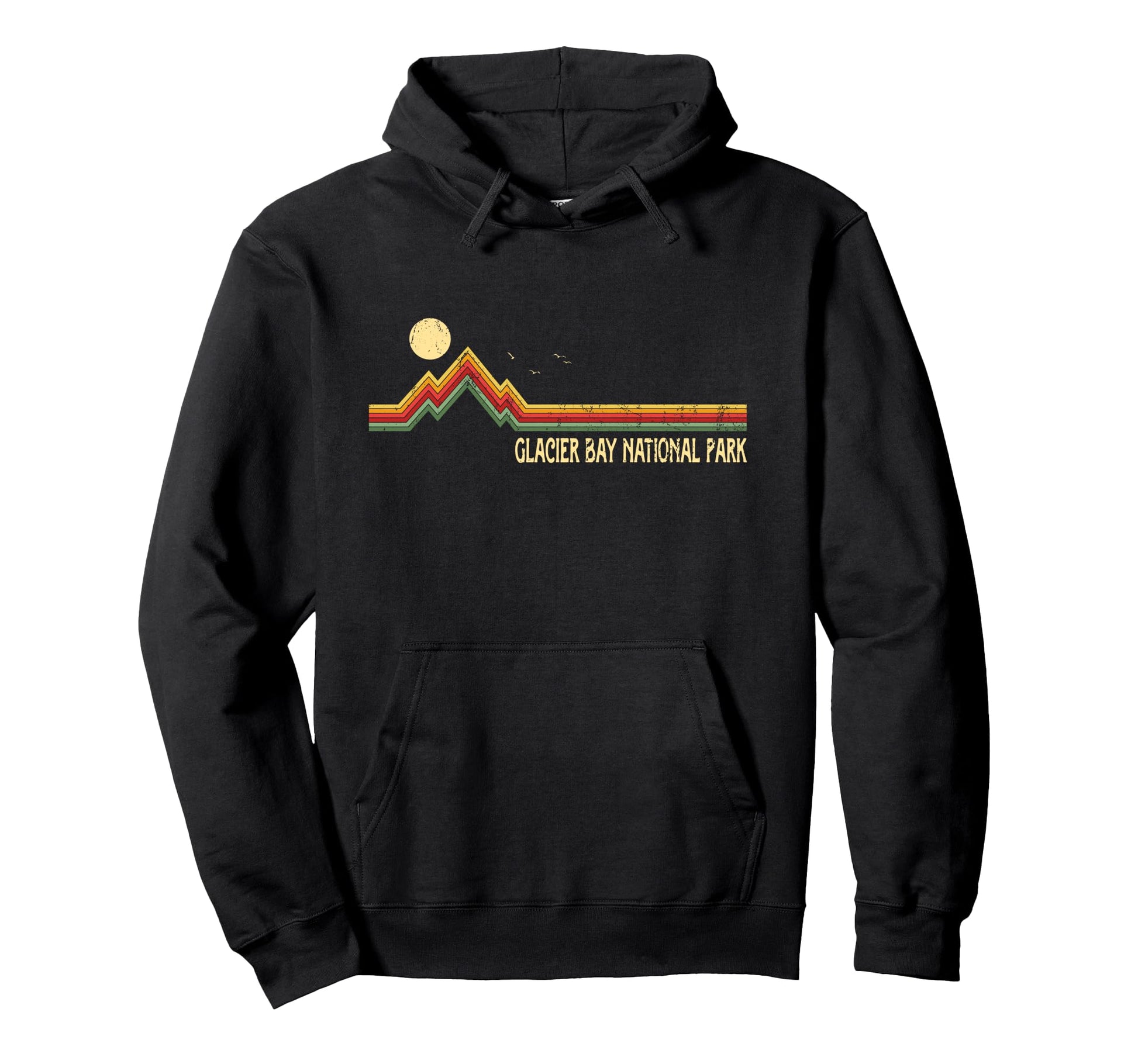 Glacier Bay National Park Mountains Hoodie - Minimalist Print Unisex - T-Shirt, Sweatshirt, Hoodie