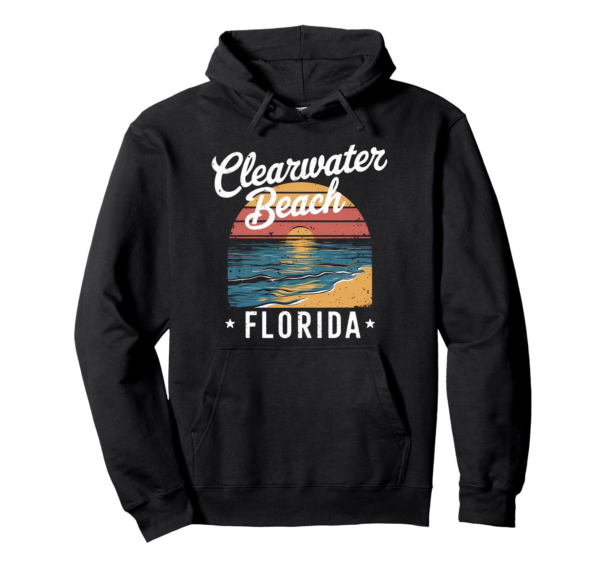 Clearwater Beach Florida Coastal Sunset Hoodie - Graphic Print Unisex - T-Shirt, Sweatshirt, Hoodie