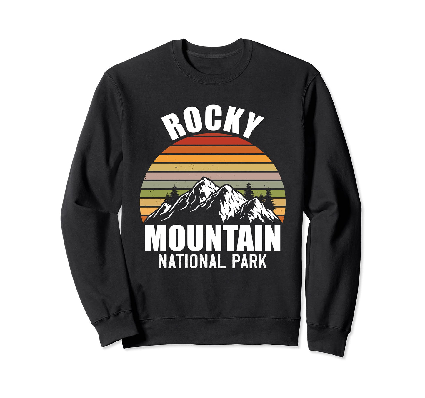 Colorado Mountain Rocky National Sweatshirt - Custom Art Print Men Women - T-Shirt, Sweatshirt, Hoodie