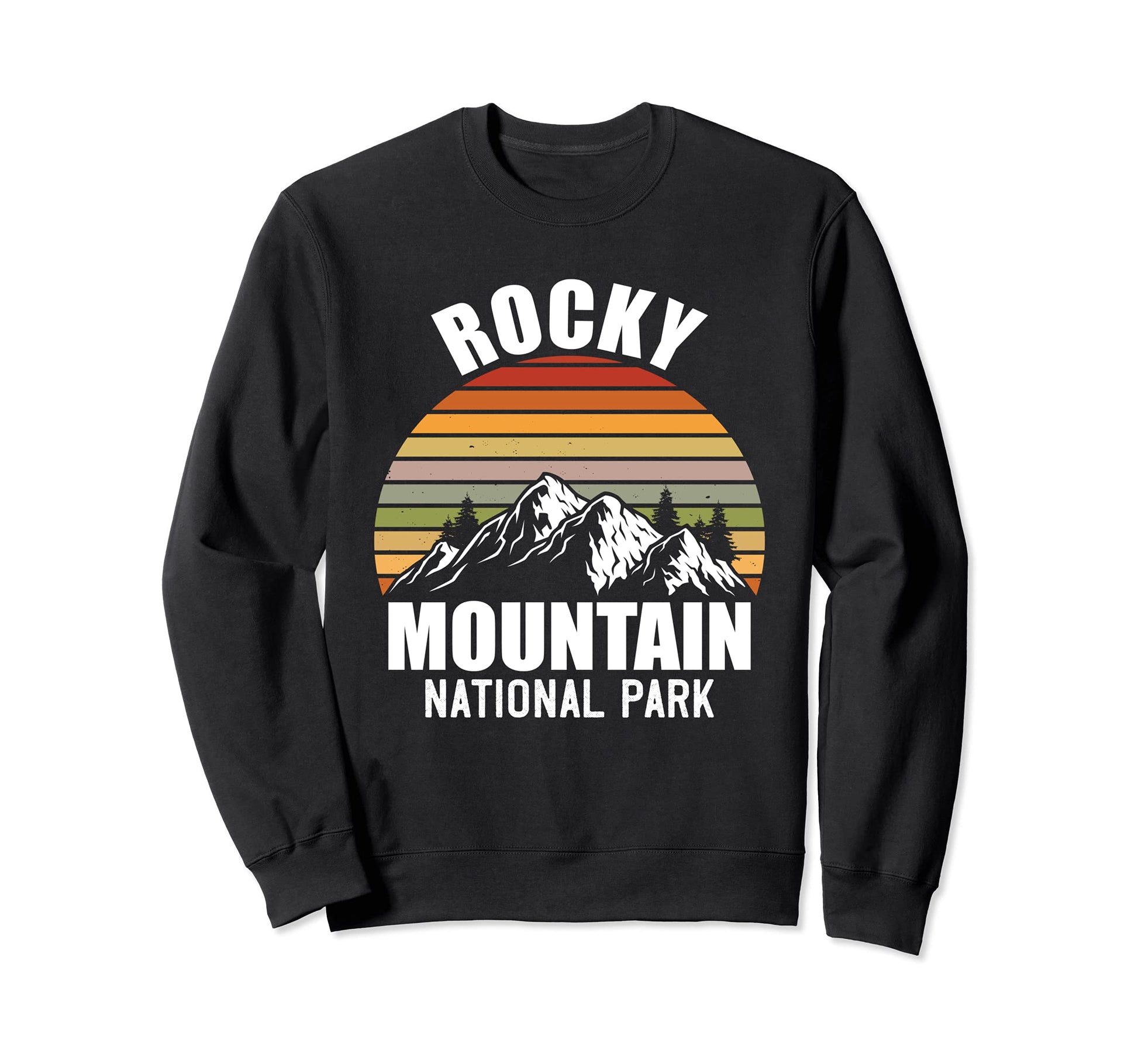 Colorado Mountain Rocky National Sweatshirt - Custom Art Print Men Women - T-Shirt, Sweatshirt, Hoodie
