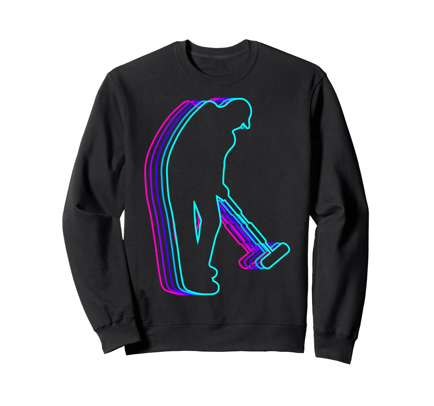 Croquet Player Coach Vaporwave Sweatshirt - Casual Everyday Wear Men Women - T-Shirt, Sweatshirt, Hoodie