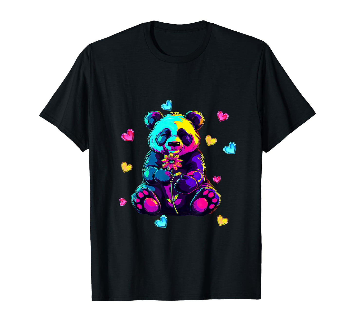 Streetwear Synthwave 80S 90S Panda T-Shirt - Streetwear Style Men Women - T-Shirt, Sweatshirt, Hoodie