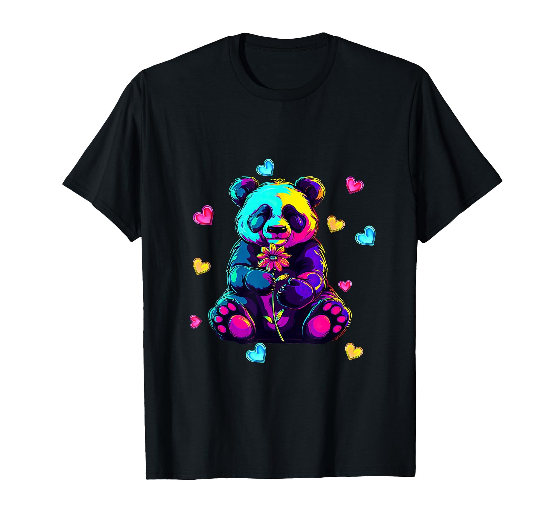 Streetwear Synthwave 80S 90S Panda T-Shirt - Streetwear Style Men Women - T-Shirt, Sweatshirt, Hoodie