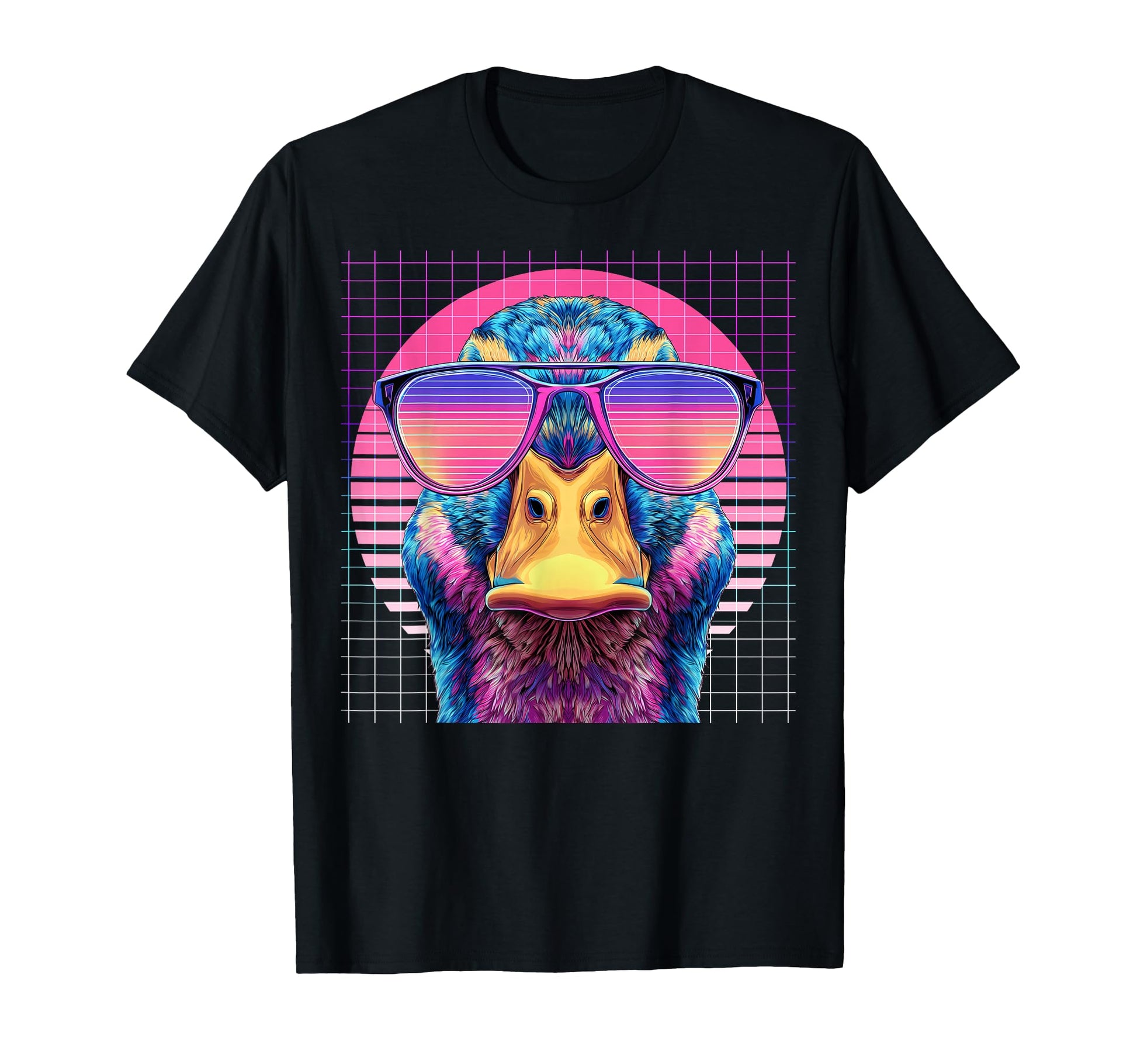 Ducks Sunglasses Ducky Vaporwave T-Shirt - Trendy Graphic for Adults - T-Shirt, Sweatshirt, Hoodie