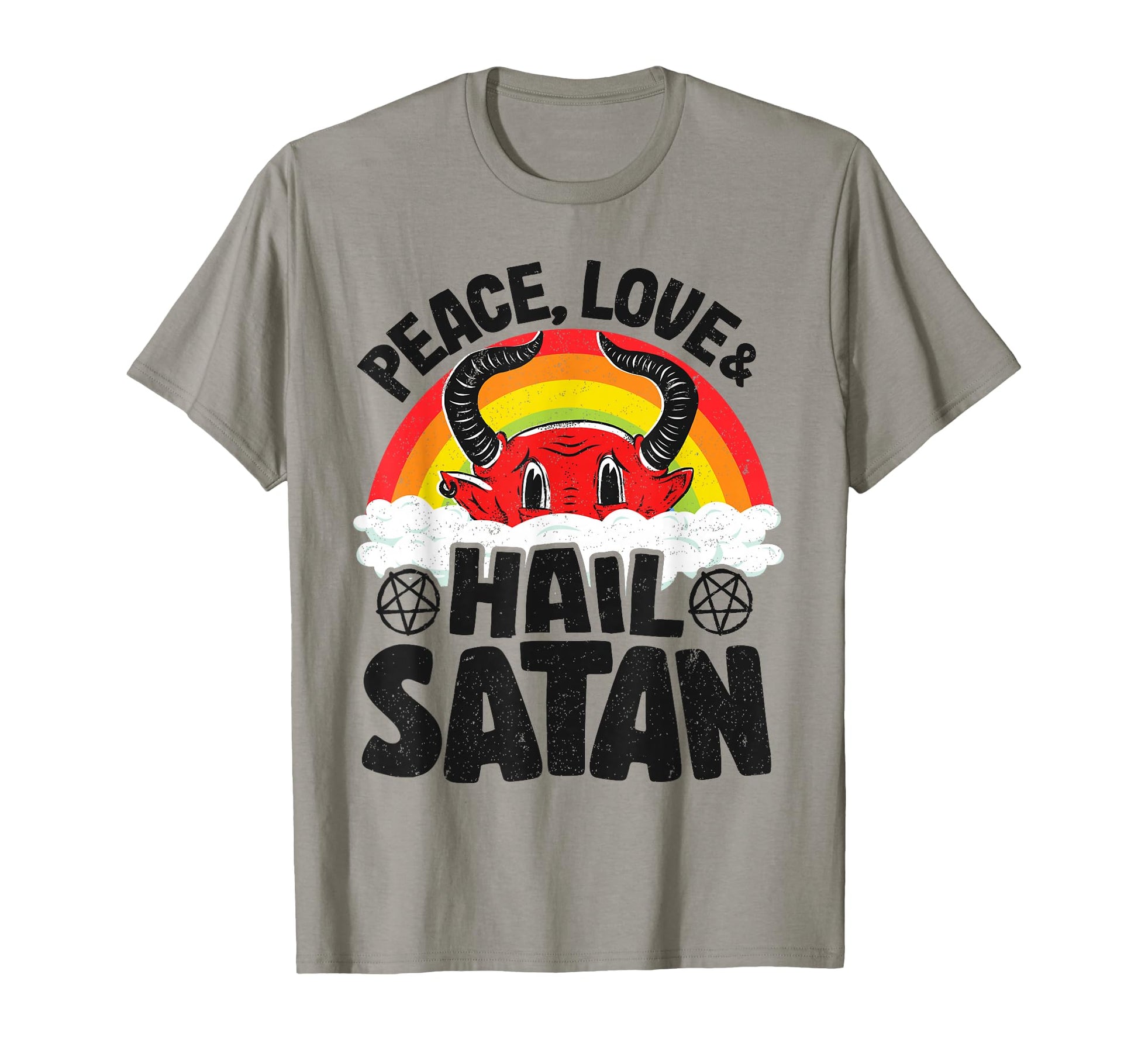 Punk Band Death Metal Rainbow Peace Love T-Shirt - Novelty Apparel Unisex - T-Shirt, Sweatshirt, Hoodie