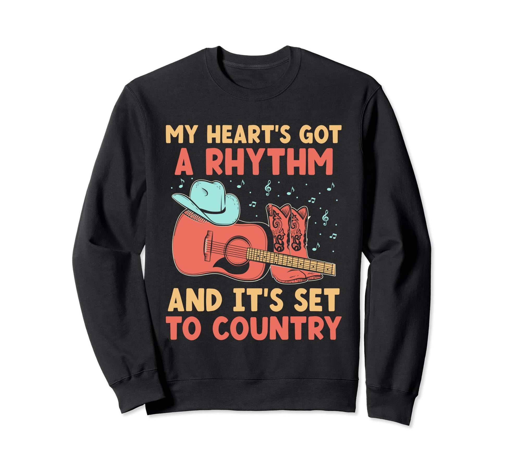 County Music Music Lover Sweatshirt - Fun Novelty Design for Adults - T-Shirt, Sweatshirt, Hoodie